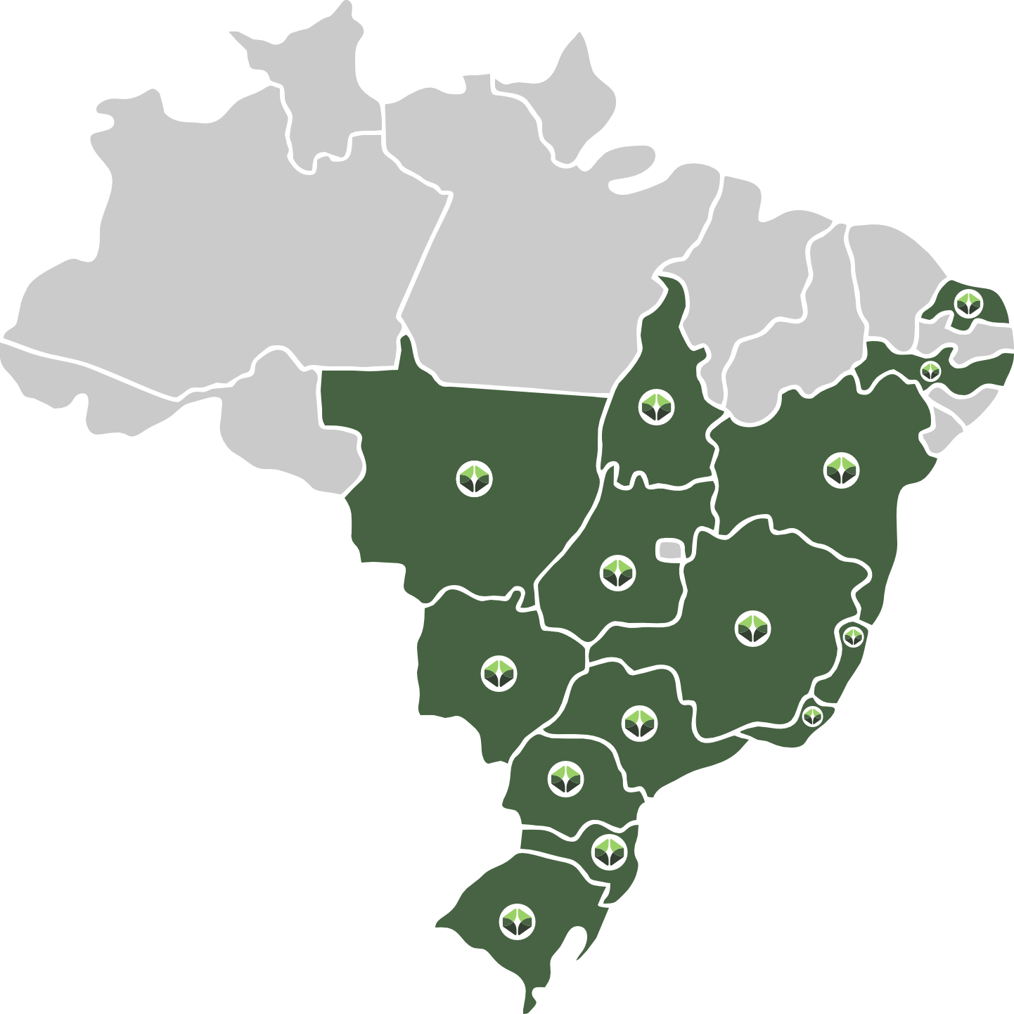 mapa de atuação casacred crédito